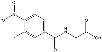 2-[(3-methyl-4-nitrophenyl)formamido]propanoic acid Struktur