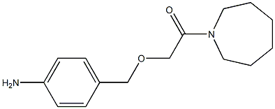 2-[(4-aminophenyl)methoxy]-1-(azepan-1-yl)ethan-1-one Struktur