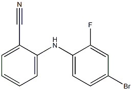 2-[(4-bromo-2-fluorophenyl)amino]benzonitrile Struktur