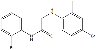 2-[(4-bromo-2-methylphenyl)amino]-N-(2-bromophenyl)acetamide Struktur