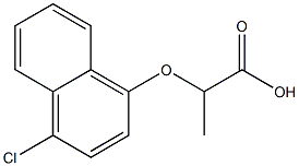 2-[(4-chloro-1-naphthyl)oxy]propanoic acid Struktur