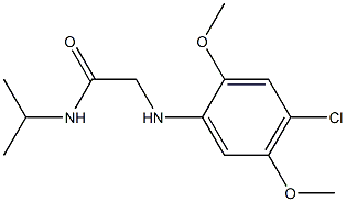 2-[(4-chloro-2,5-dimethoxyphenyl)amino]-N-(propan-2-yl)acetamide Struktur