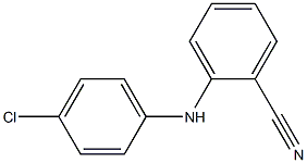 2-[(4-chlorophenyl)amino]benzonitrile Struktur