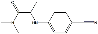 2-[(4-cyanophenyl)amino]-N,N-dimethylpropanamide Struktur