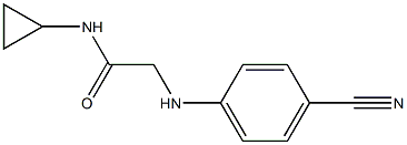 2-[(4-cyanophenyl)amino]-N-cyclopropylacetamide Struktur