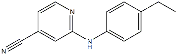 2-[(4-ethylphenyl)amino]pyridine-4-carbonitrile Struktur