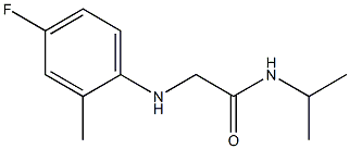 2-[(4-fluoro-2-methylphenyl)amino]-N-(propan-2-yl)acetamide Struktur