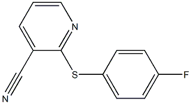 2-[(4-fluorophenyl)sulfanyl]pyridine-3-carbonitrile Struktur