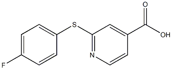 2-[(4-fluorophenyl)sulfanyl]pyridine-4-carboxylic acid Struktur