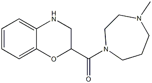 2-[(4-methyl-1,4-diazepan-1-yl)carbonyl]-3,4-dihydro-2H-1,4-benzoxazine Struktur