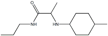 2-[(4-methylcyclohexyl)amino]-N-propylpropanamide Struktur