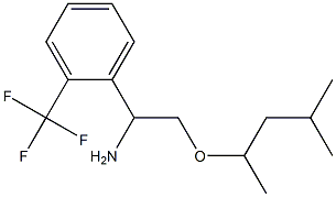 2-[(4-methylpentan-2-yl)oxy]-1-[2-(trifluoromethyl)phenyl]ethan-1-amine Struktur