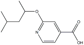 2-[(4-methylpentan-2-yl)oxy]pyridine-4-carboxylic acid Struktur