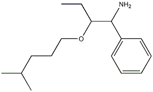 2-[(4-methylpentyl)oxy]-1-phenylbutan-1-amine Struktur