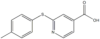 2-[(4-methylphenyl)sulfanyl]pyridine-4-carboxylic acid Struktur