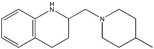 2-[(4-methylpiperidin-1-yl)methyl]-1,2,3,4-tetrahydroquinoline Struktur