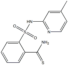 2-[(4-methylpyridin-2-yl)sulfamoyl]benzene-1-carbothioamide Struktur