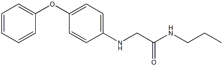 2-[(4-phenoxyphenyl)amino]-N-propylacetamide Struktur