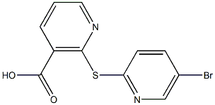 2-[(5-bromopyridin-2-yl)thio]nicotinic acid Struktur