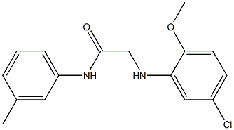 2-[(5-chloro-2-methoxyphenyl)amino]-N-(3-methylphenyl)acetamide Struktur