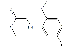 2-[(5-chloro-2-methoxyphenyl)amino]-N,N-dimethylacetamide Struktur