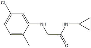 2-[(5-chloro-2-methylphenyl)amino]-N-cyclopropylacetamide Struktur