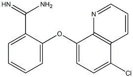 2-[(5-chloroquinolin-8-yl)oxy]benzene-1-carboximidamide Struktur