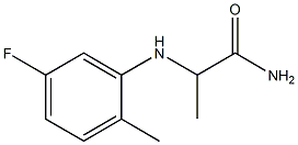 2-[(5-fluoro-2-methylphenyl)amino]propanamide Struktur