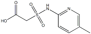 2-[(5-methylpyridin-2-yl)sulfamoyl]acetic acid Struktur