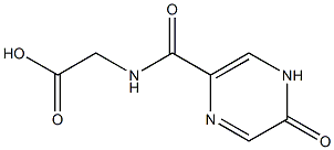 2-[(5-oxo-4,5-dihydropyrazin-2-yl)formamido]acetic acid Struktur