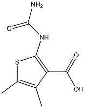 2-[(aminocarbonyl)amino]-4,5-dimethylthiophene-3-carboxylic acid Struktur