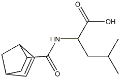 2-[(bicyclo[2.2.1]hept-5-en-2-ylcarbonyl)amino]-4-methylpentanoic acid Struktur