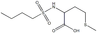 2-[(butylsulfonyl)amino]-4-(methylthio)butanoic acid Struktur