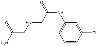 2-[(carbamoylmethyl)amino]-N-(3-chlorophenyl)acetamide Struktur