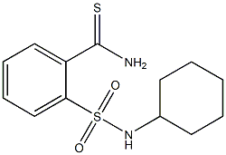 2-[(cyclohexylamino)sulfonyl]benzenecarbothioamide Struktur