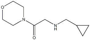 2-[(cyclopropylmethyl)amino]-1-(morpholin-4-yl)ethan-1-one Struktur