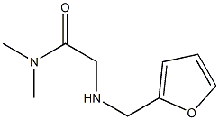 2-[(furan-2-ylmethyl)amino]-N,N-dimethylacetamide Struktur