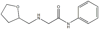 2-[(oxolan-2-ylmethyl)amino]-N-phenylacetamide Struktur