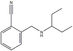 2-[(pentan-3-ylamino)methyl]benzonitrile Struktur