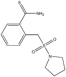 2-[(pyrrolidine-1-sulfonyl)methyl]benzene-1-carbothioamide Struktur