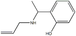 2-[1-(prop-2-en-1-ylamino)ethyl]phenol Struktur