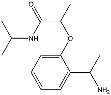 2-[2-(1-aminoethyl)phenoxy]-N-(propan-2-yl)propanamide Struktur