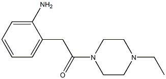 2-[2-(4-ethylpiperazin-1-yl)-2-oxoethyl]aniline Struktur