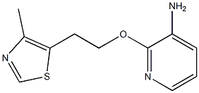 2-[2-(4-methyl-1,3-thiazol-5-yl)ethoxy]pyridin-3-amine Struktur