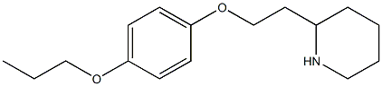 2-[2-(4-propoxyphenoxy)ethyl]piperidine Struktur