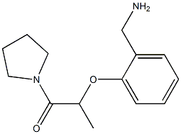 2-[2-(aminomethyl)phenoxy]-1-(pyrrolidin-1-yl)propan-1-one Struktur