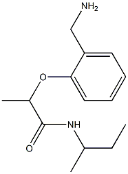 2-[2-(aminomethyl)phenoxy]-N-(butan-2-yl)propanamide Struktur