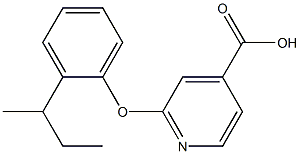 2-[2-(butan-2-yl)phenoxy]pyridine-4-carboxylic acid Struktur