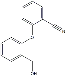 2-[2-(hydroxymethyl)phenoxy]benzonitrile Struktur