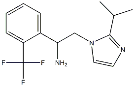 2-[2-(propan-2-yl)-1H-imidazol-1-yl]-1-[2-(trifluoromethyl)phenyl]ethan-1-amine Struktur